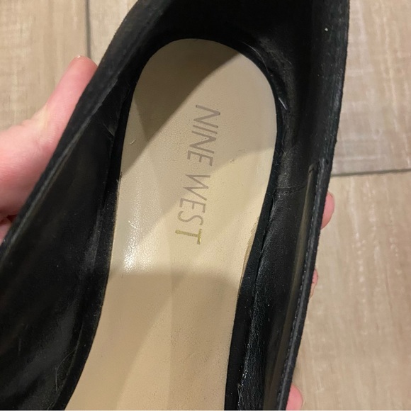 Nine West black flats size 8 - Picture 4 of 7